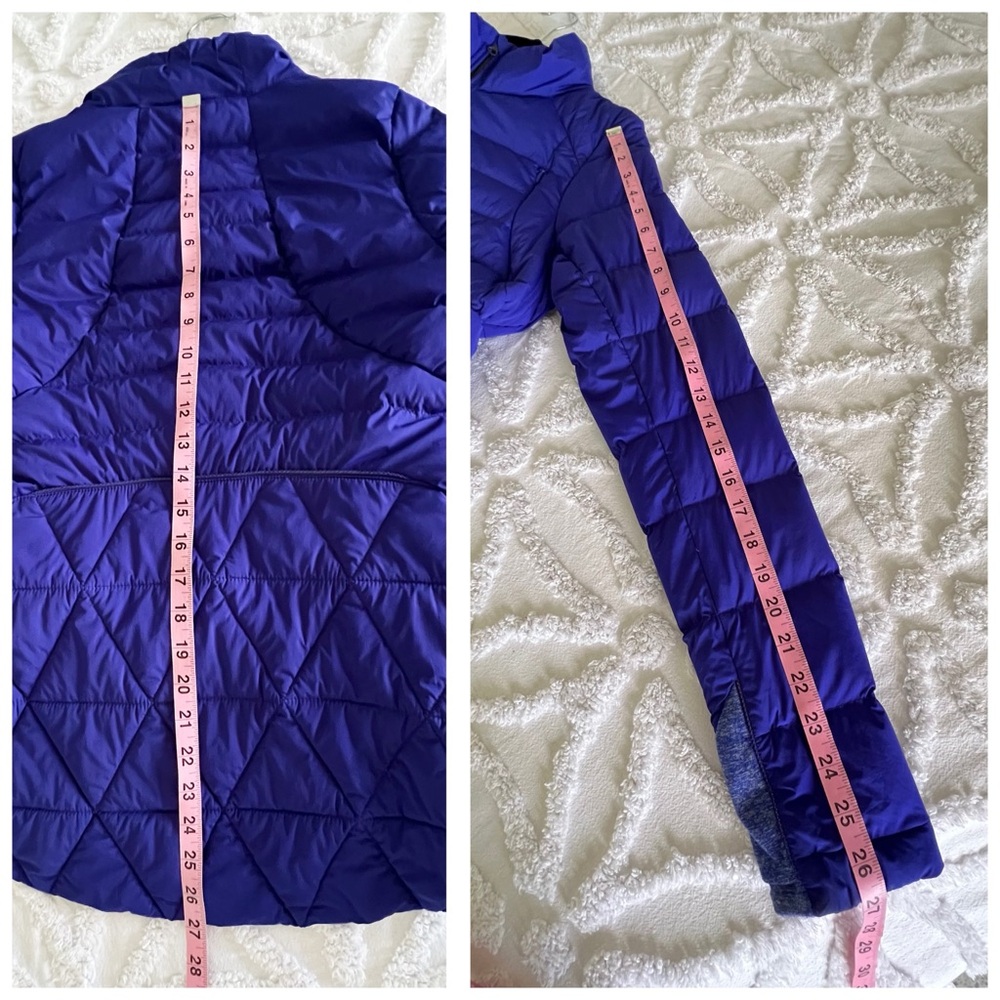 Lululemon Fluffed Up Down Jacket in Pigment Blue Size 10 - Picture 15 of 15
